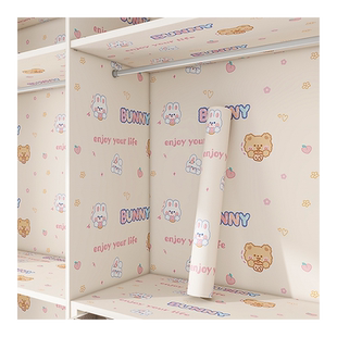 衣柜贴纸翻新自粘防水防潮衣柜内部贴墙纸旧家具橱柜门贴柜子壁纸