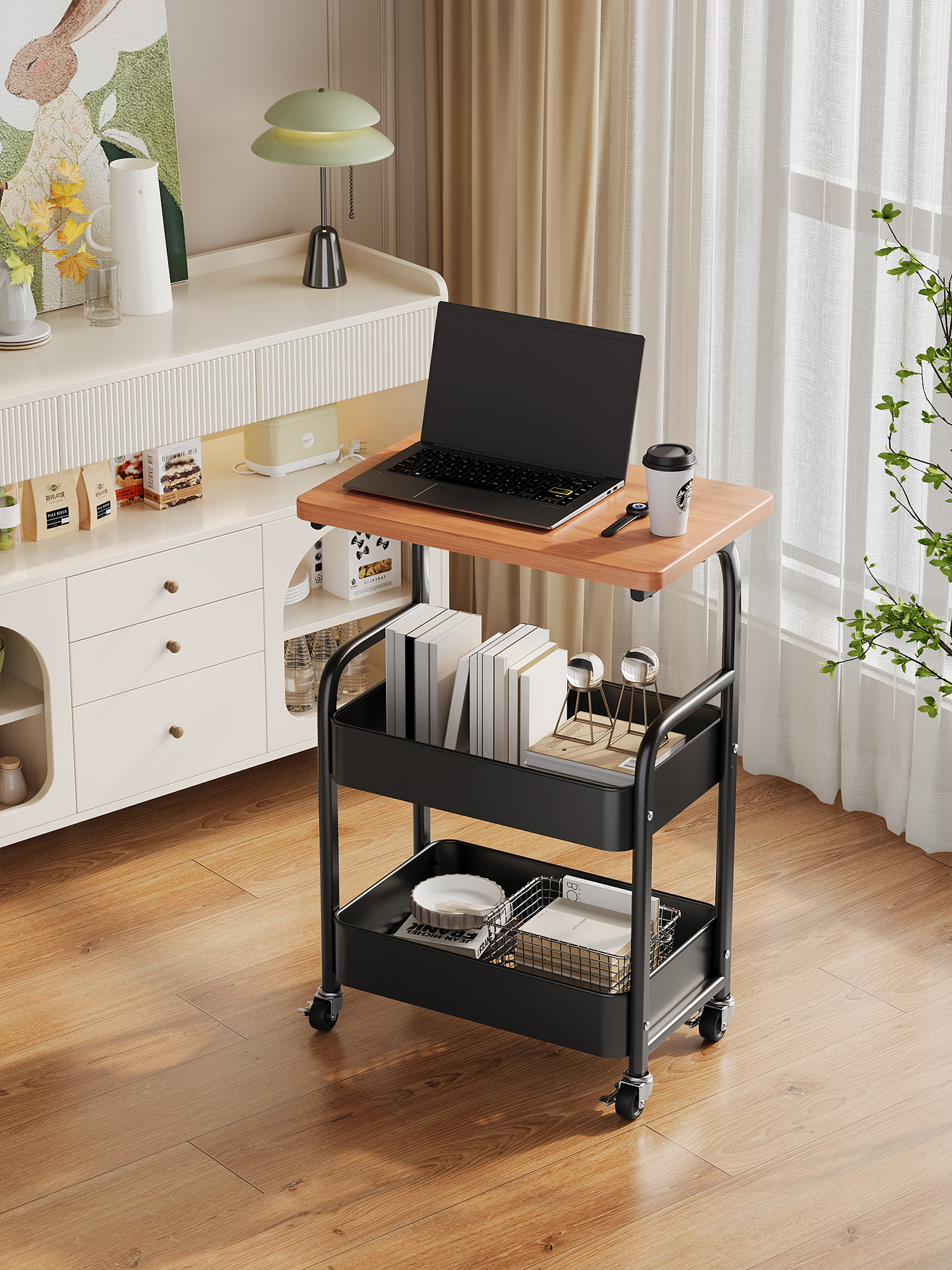 移动边几茶几客厅铁艺沙发侧边柜小推车置物架卧室床边懒人小桌子,收纳整理,整理架/置物架/收纳架,淘宝优惠券,粉丝福利购,淘宝优惠卷