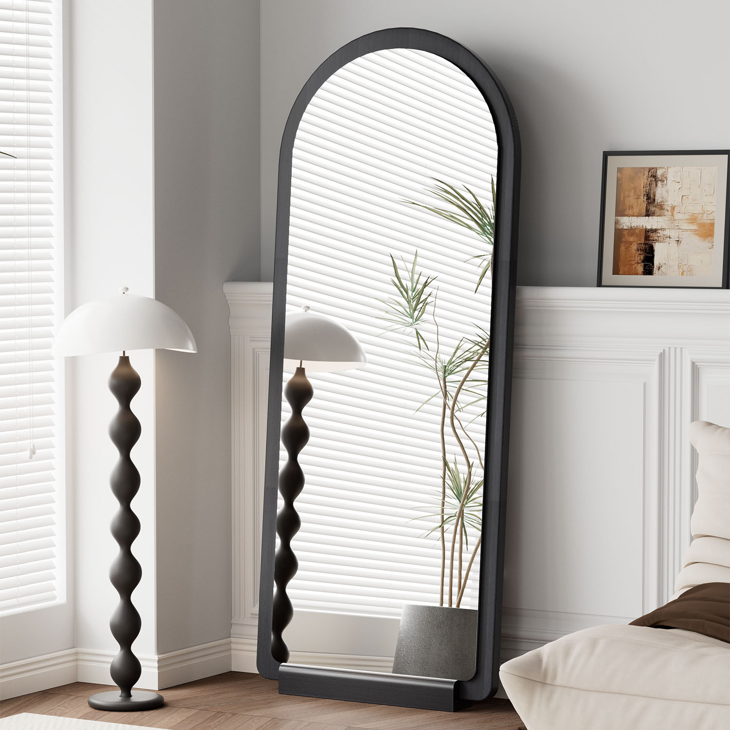 中古全身镜落地镜家用轻奢高级镜子可挂墙穿衣镜女生衣帽间试衣镜