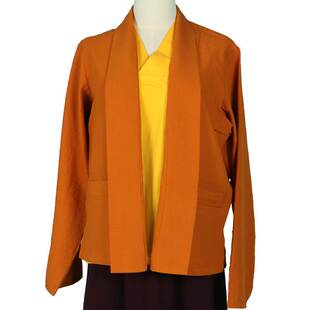 喇嘛僧服单层东波外套春秋上衣西藏僧人服装双绉棉麻上师服居士服