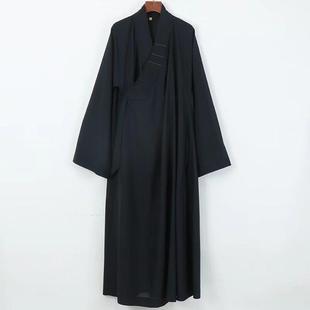 长衫 优选僧服夏季 僧衣长褂出家人和尚服四季 薄款 大褂麻纱男女同款