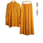 优选厦梵僧服夏季 大褂出家人长褂僧衣短褂比丘尼小褂凉爽玲珑纱长