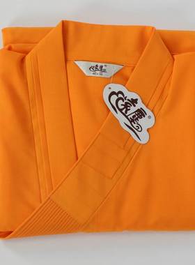 远尘海清黄色僧服师父青衣出家人方丈衣服法师衣台麻纱四季男女款