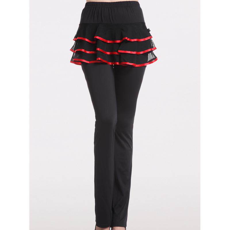 特价广场舞服装秋冬新款裙裤加绒保暖长裤女成人拉丁舞练习跳舞裙