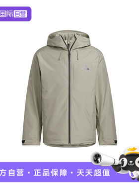 【自营】Adidas阿迪达斯男保暖三合一鸭绒连帽夹克梭织外套KQ5502