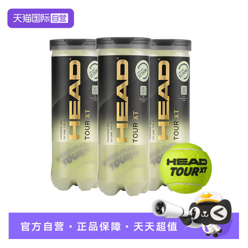 训练比赛网球HEAD海德黄金色罐装
