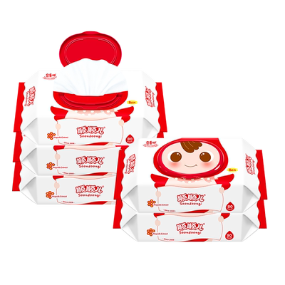 顺顺儿加厚特柔宝宝湿巾纸实惠装