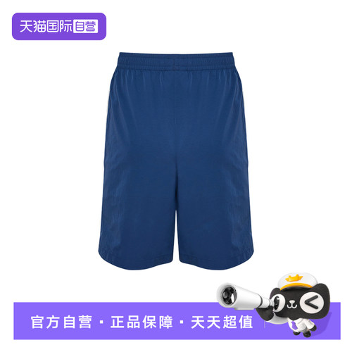 【自营】adidas阿迪达斯三叶草运动男休闲三条纹梭织短裤 KY3340