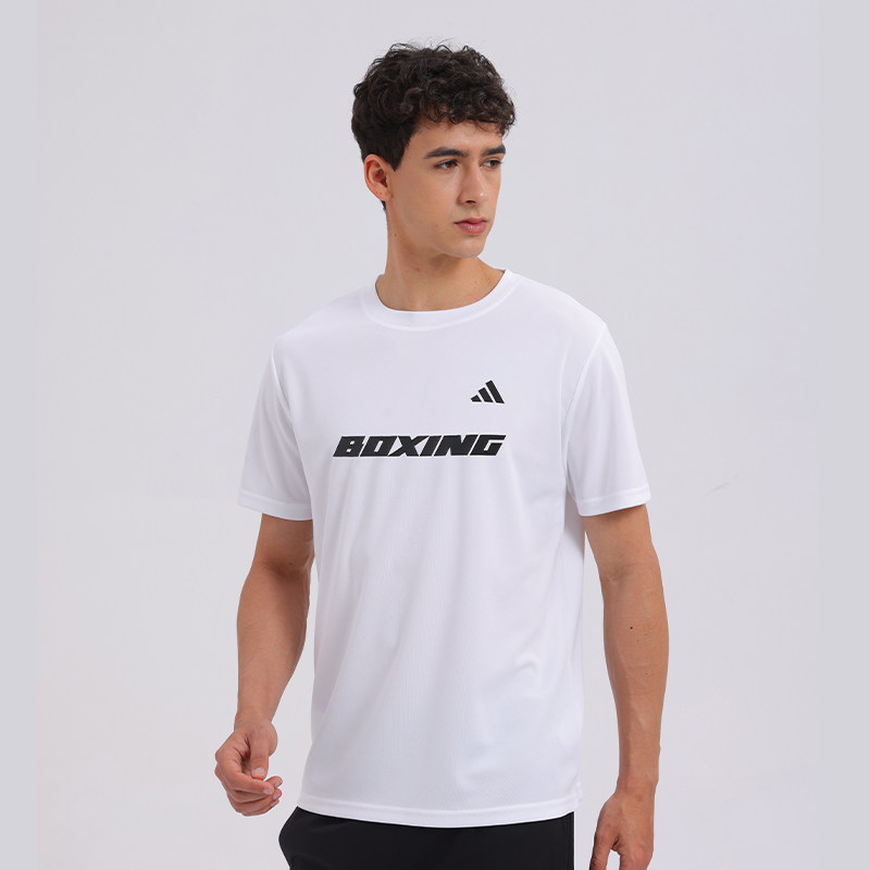 【自营】Adidas阿迪达斯短袖白色棉款休闲穿搭舒适透气官方正品