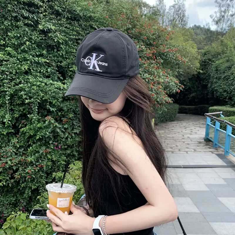 【自营】CKJeans男女情侣款中性刺绣纯棉休闲运动鸭舌帽棒球帽子