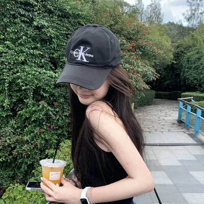 【自营】CKJeans男女情侣款中性刺绣纯棉休闲运动鸭舌帽棒球帽子