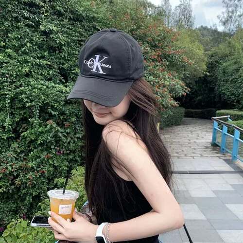 【自营】CKJeans男女情侣款中性刺绣纯棉休闲运动鸭舌帽棒球帽子