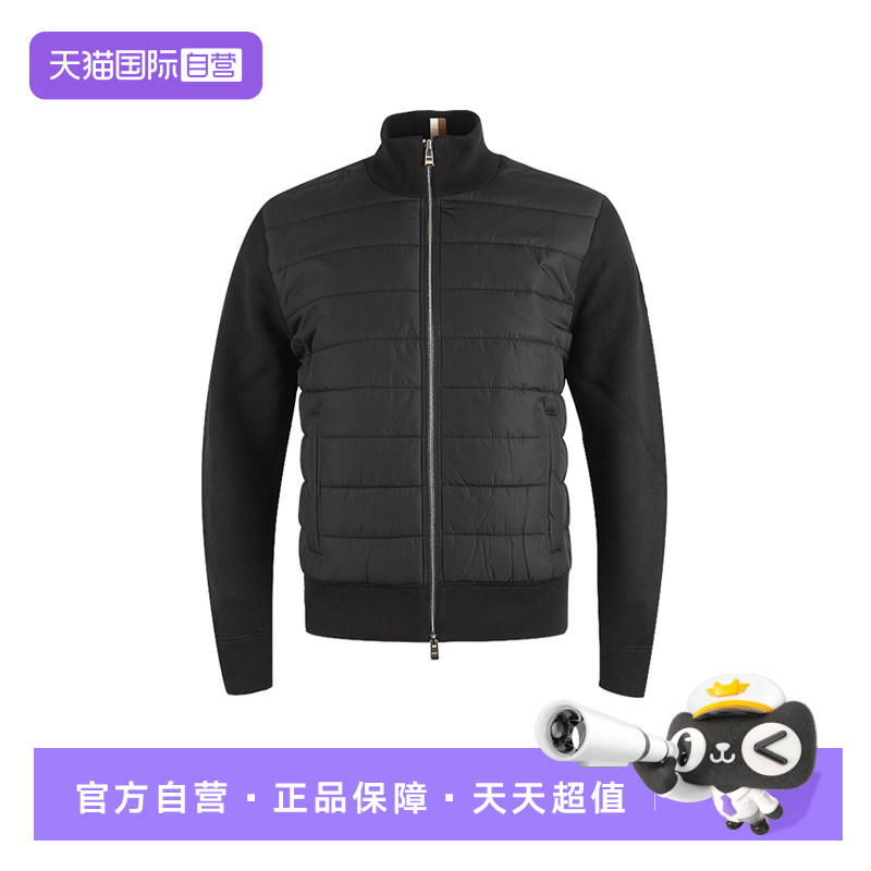 【自营】Hugo Boss/雨果博斯 男士羊毛拼接棉服夹克外套 50549991,男装,棉衣,淘宝优惠券,粉丝福利购,淘宝优惠卷