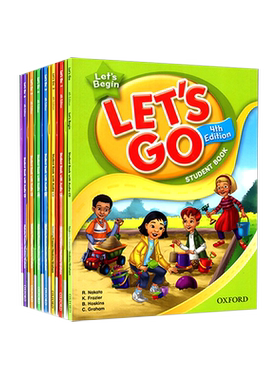 【自营】原装进口牛津少儿英语 Let's go第四版 Begin/1/2/3/4/5/6级别牛津英语letsgo教材6-12岁小学生教材英文