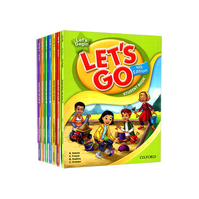 【自营】原装进口牛津少儿英语 Let's go第四版 Begin/1/2/3/4/5/6级别牛津英语letsgo教材6-12岁小学生教材英文