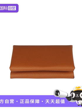 【自营】中古「9.5新」HERMES爱马仕CALVI DUO金棕色EPSOM皮卡包