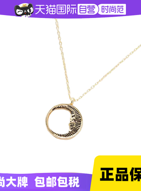 【自营】Fable法式西方黑色珐琅新月亮项链轻奢戒指ins锁骨链女