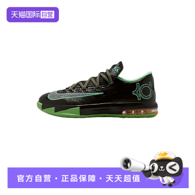 【自营】Nike耐克男鞋KD6夜光黑绿低帮实战运动篮球鞋IH3582-001