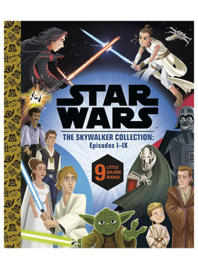 【自营】预售 Star Wars Episodes 1-9 Little Golden Book 星球大战天行者传奇剧集 224页精装合辑 Little Golden Book