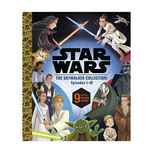 【自营】预售 Star Wars Episodes 1-9 Little Golden Book 星球大战天行者传奇剧集 224页精装合辑 Little Golden Book