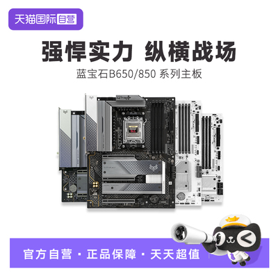【自营】蓝宝石 B650/850M/A 氮动/极地 WiFi M/ATX 电脑游戏主板