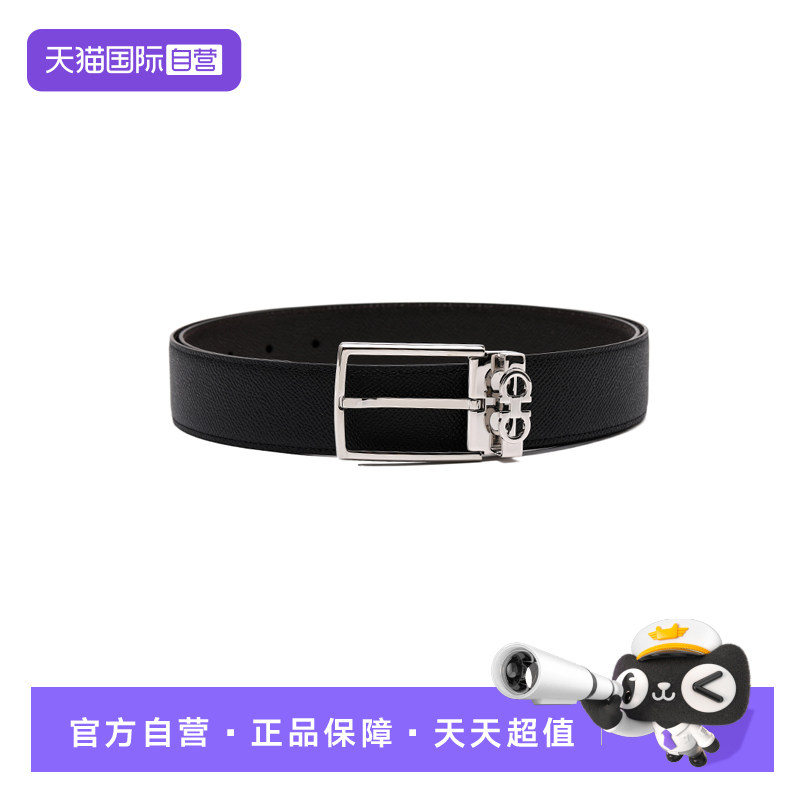【自营】FERRAGAMO/菲拉格慕男士FW26牛皮革商务简约针扣腰带皮带