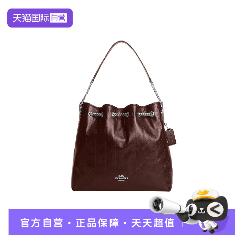 【自营】COACH/蔻驰女士垃圾袋Evelyn36托特包购物袋大号单肩包