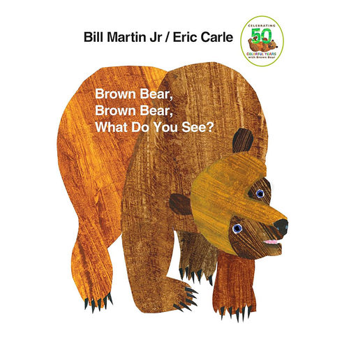 【自营】预售 Brown Bear Brown Bear What Do you see英文原版平装大开本 棕熊你看到了什么 廖彩杏吴敏兰书单 EricCarle艾瑞卡尔