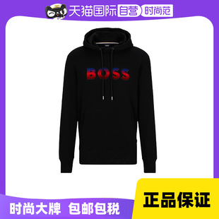 Boss 雨果博斯 男士 卫衣 Hugo logo连帽长袖 50499560 自营