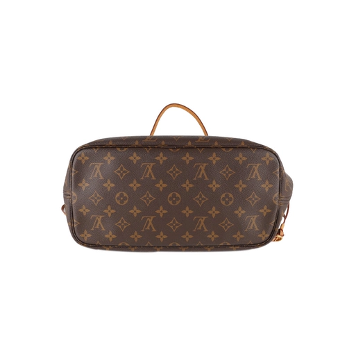 [Самостоятельное управление] Б/у 95/лв Louis Vuitton Neverfull средняя сумка-тоут из кожи растительного дубления, обновлена ​​подкладка