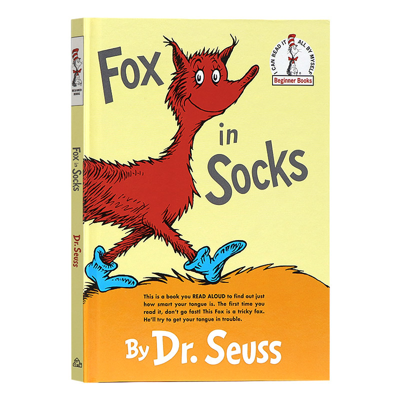 【自营】英文原版绘本 精装 Fox in Socks 苏斯博士 穿袜子的狐狸 名家Dr Seuss 廖彩杏书单 幼儿早教读本 儿童英语启蒙认知图画书