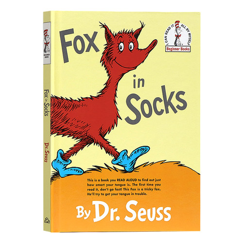 【自营】英文原版绘本 精装 Fox in Socks 苏斯博士 穿袜子的狐狸 名家Dr Seuss 廖彩杏书单 幼儿早教读本 儿童英语启蒙认知图画书