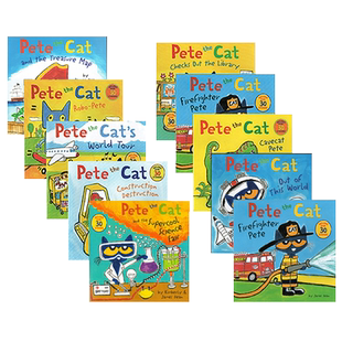 【自营】英文原版 Pete the Cat Talent Show Trouble/and the Mysterious Smell 皮特猫17册 儿童英语阅读 绘本图画故事书 附贴纸