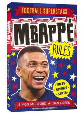 【自营】Football Superstars Mbappe Rules 足球超级巨星 凯里安·姆巴佩 人物传记 小学生课外读物 英文原版进口图书