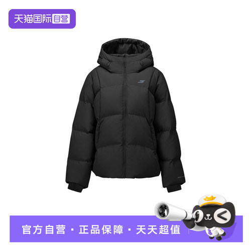 【自营】SKECHERS斯凯奇女新款保暖户外休闲羽绒服 P426W085-0018