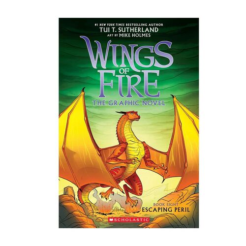 【自营】预售 英文原版 Wings of Fire #8 Escaping Peril 火翼飞龙 逃离危难 全彩漫画版 中小学课外读物 奇幻魔法冒险故事书