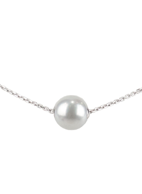 【自营】中古95新南洋珍珠项链42cm项链吊坠750白金