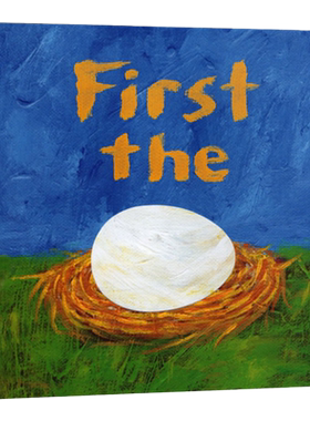 【自营】First The Egg 先有蛋 凯迪克绘本奖 趣味洞洞书 英文原版绘本 Laura Vaccaro Seeger 儿童图画故事书