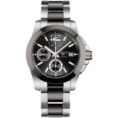 【自营】中古99新浪琴/康卡斯661/三眼计时/陶瓷圈/41mm/陶瓷钢带