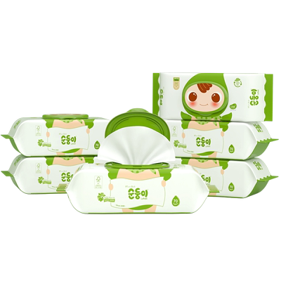 顺顺儿新生儿宝宝湿巾纸加厚特柔