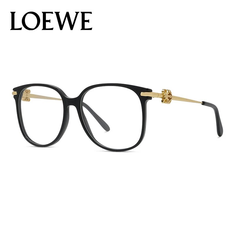 【自营】LOEWE罗意威光学镜框3D logo时尚方圆大框眼镜架LW50122I