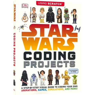 【自营】DK Star Wars - Coding Projects DK 星球大战主题编程 项目游戏编程入门 Scratch 入门 英文原版进口图书