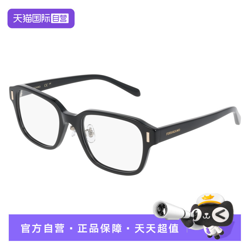 【自营】Ferragamo欧美复古大框光学镜架大框眼镜架中性