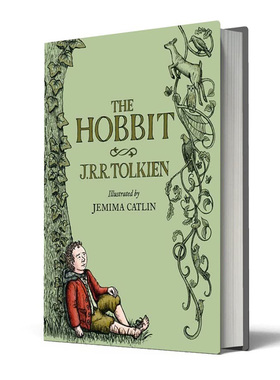 【自营】预售 霍比特人Jemima Catlin插图版 英文原版 The Hobbit JRR Tolkien Illustrated by Jemima Catlin