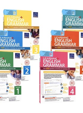 【自营】SAP Learning English Grammar Workbook 1-6年级 学习系列 英语语法练习册  新加坡教辅  赠动画视频课程 英文原版进口