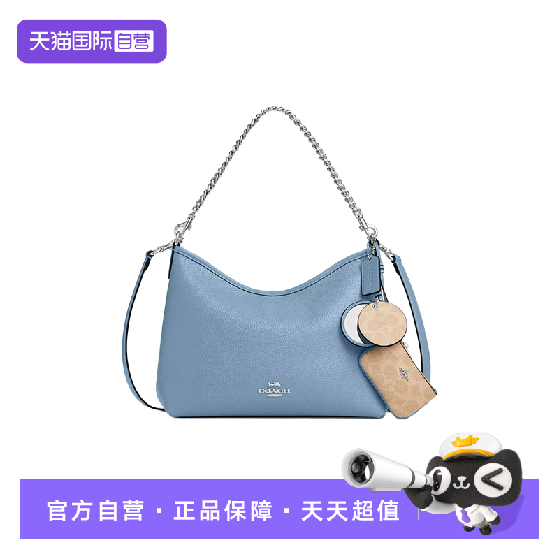 【自营】COACH/蔻驰女士马鞍斜挎女包天蓝色CBI94/CBI06