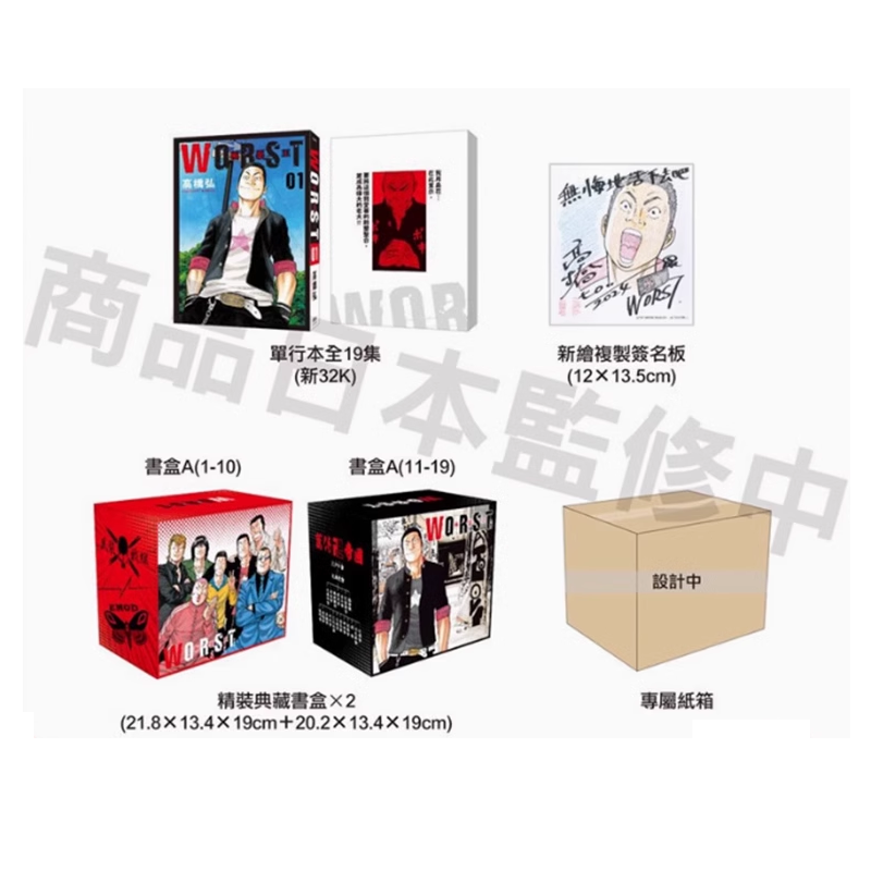 【自营】预售 台版漫画 WORST 极恶王 典藏版 高桥弘 长鸿出版