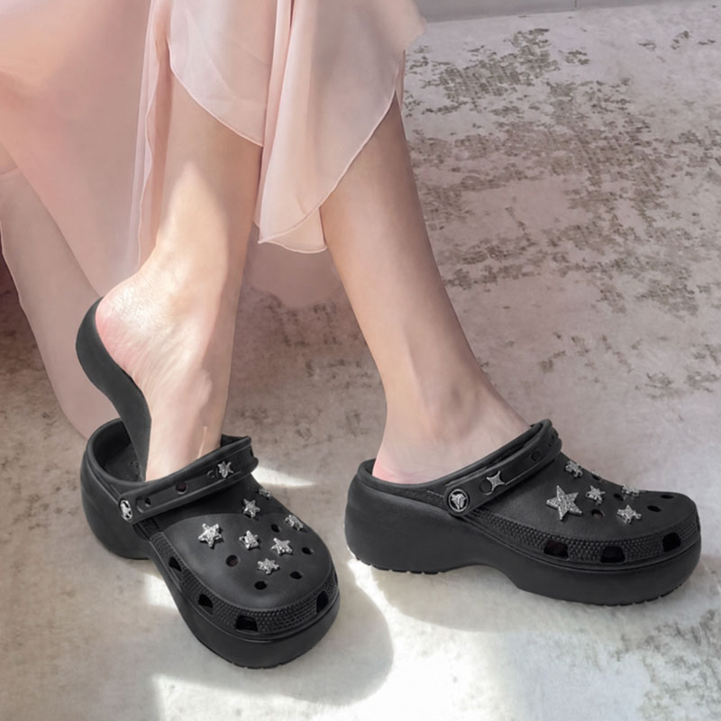 【自营】Crocs卡骆驰云朵沙滩厚底增高洞洞拖鞋男女同款户外休闲图片