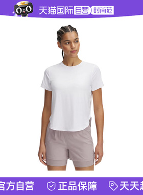 【自营】安德玛UA春夏爆冷系列女子运动跑步短袖T恤 1389564-100