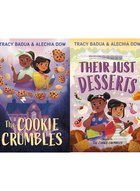【自营】预售 英文原版 The Cookie Crumbles 趣味甜点冒险 2册合售 冒险小说 奇幻故事 章节桥梁书